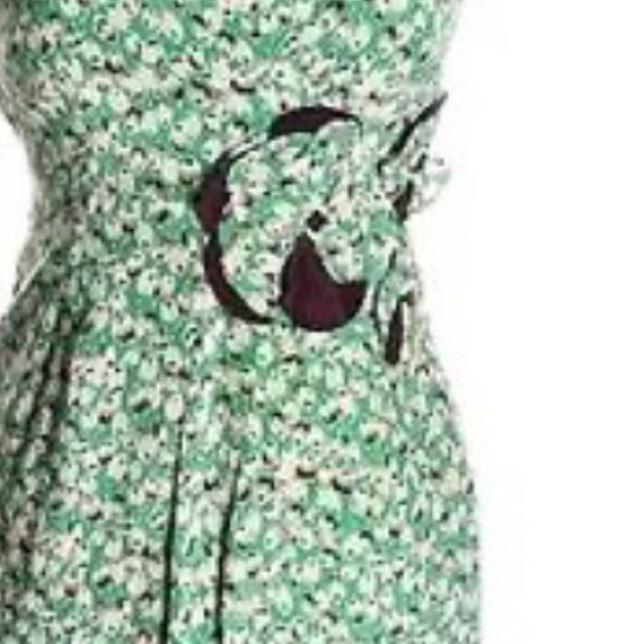 100% Silk Tulip Printed Dress - Picture 2 of 2